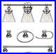 Featured image attached to Parker 3-Light Chrome Vanity Light With Clear Glass Shades and Bath Set 5-Piece