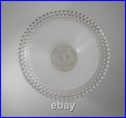 Vtg Set Pair 2 Art Deco Hobnail Beaded 11 Semi-Flush Glass Ceiling Light Cover